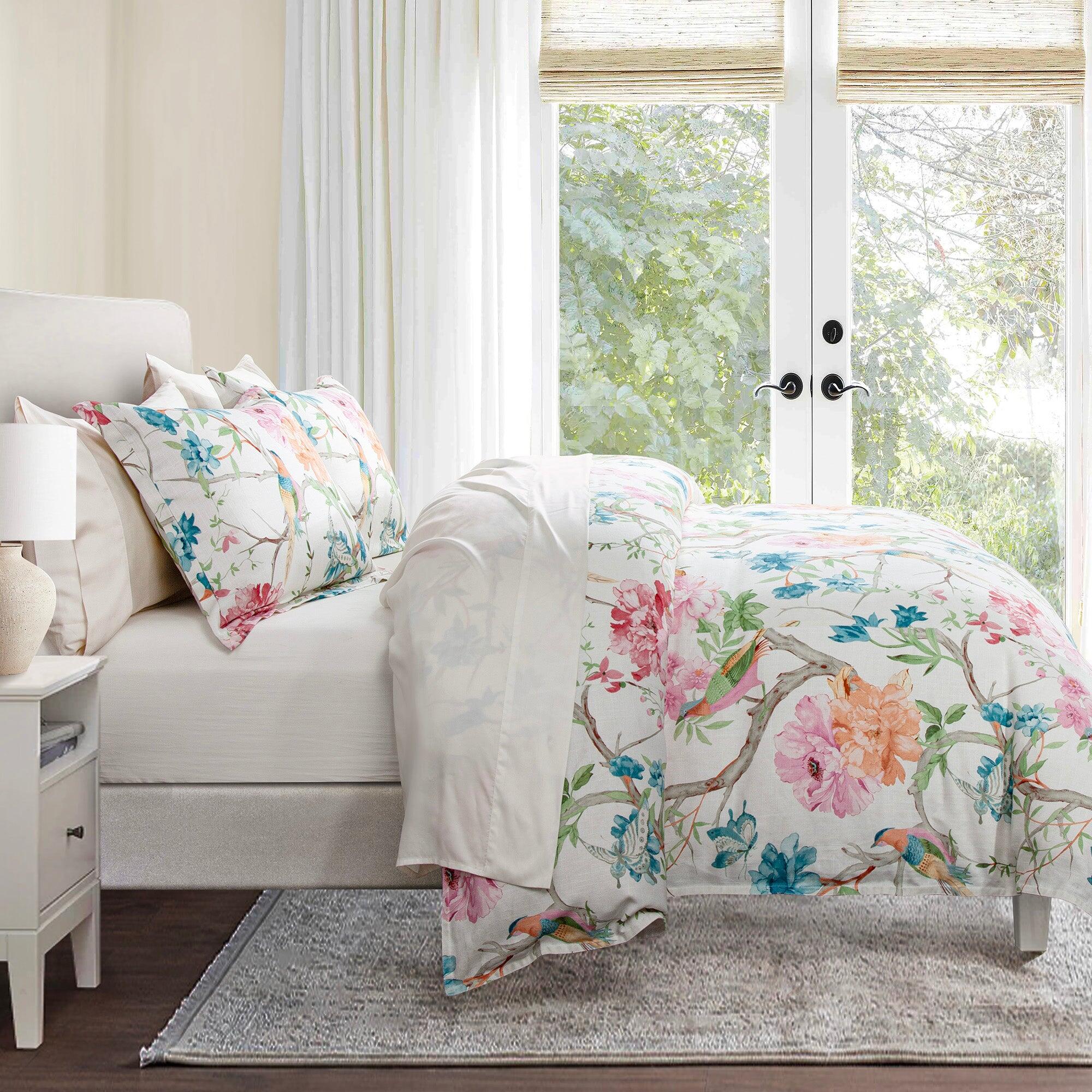 HiEnd Accents Rowan Washed 3 Piece King Comforter Set, Garden Green, large