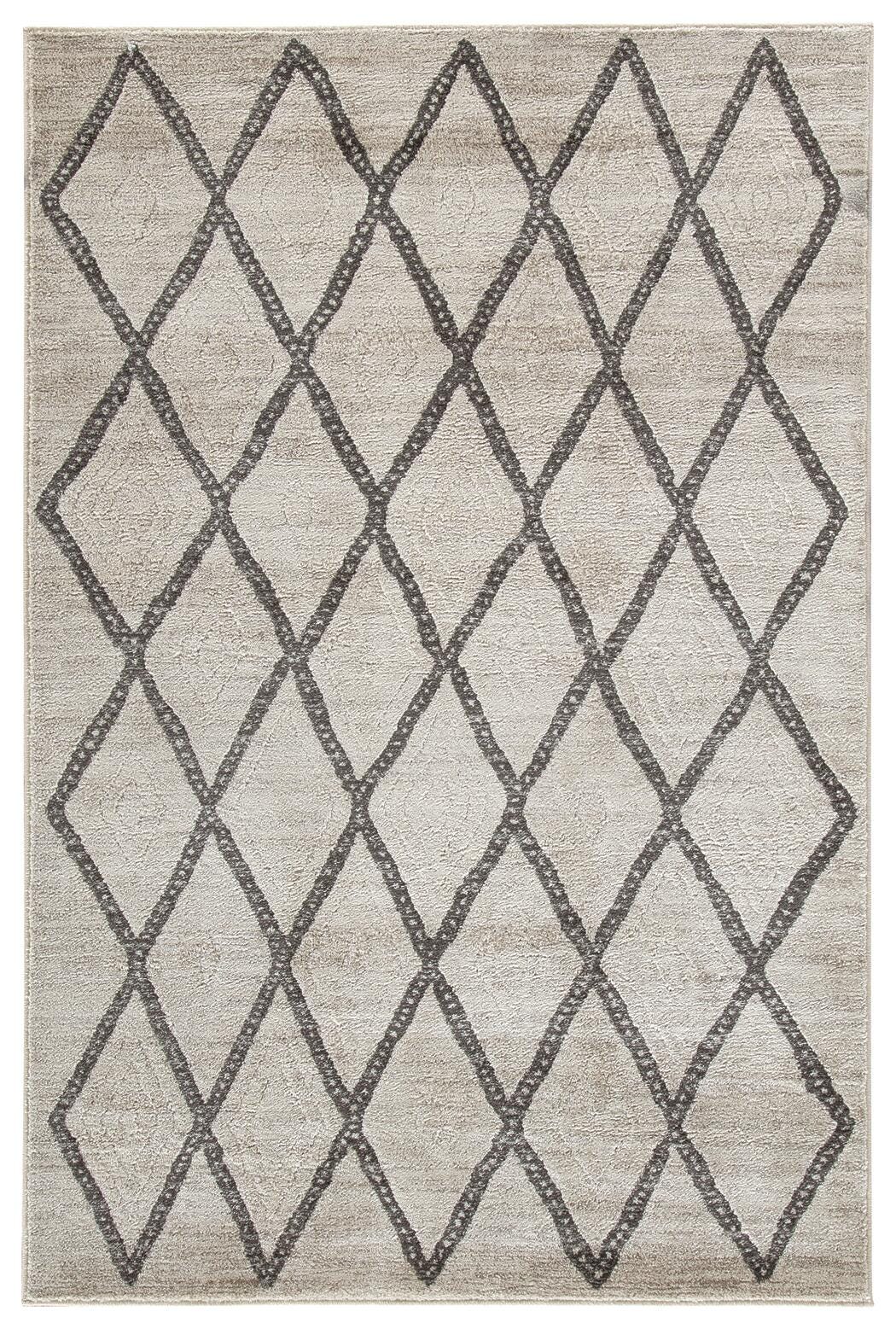Jarmo 5' x 7' Rug, Cream/Gray, large