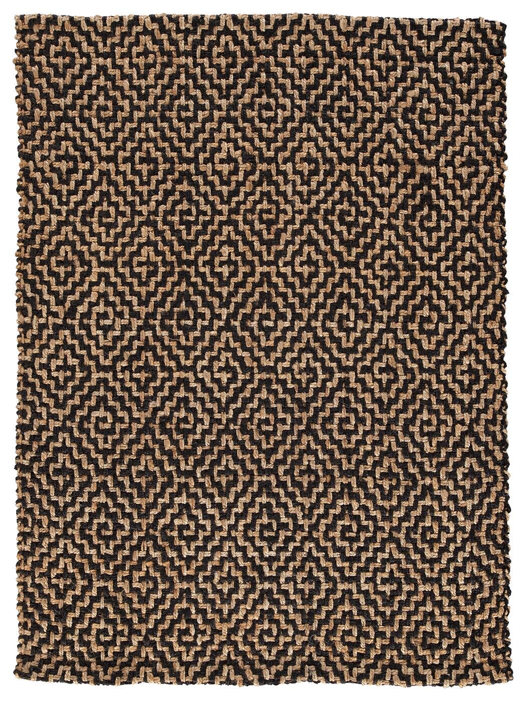 Broox 5' x 7' Rug, Natural/Black, large