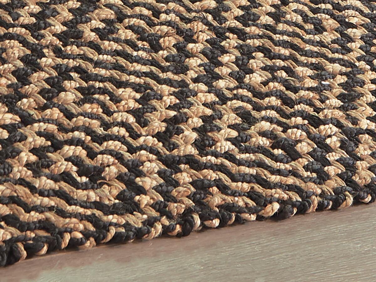 Broox 5' x 7' Rug, Natural/Black, large