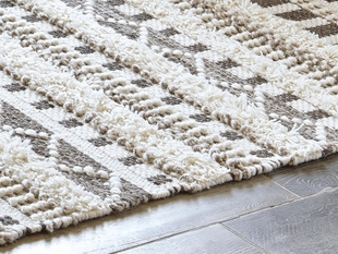 Karalee 5' x 7' Rug, Ivory/Brown, rollover