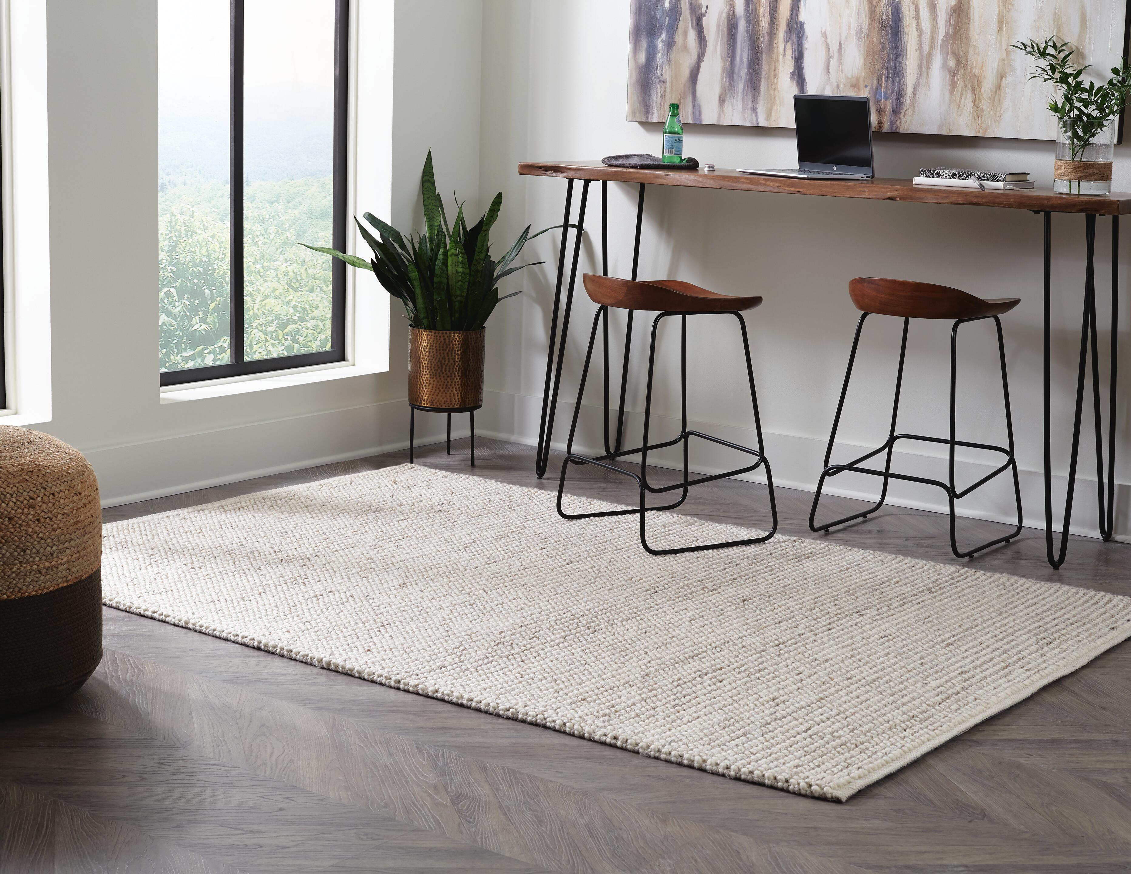 Jossick 7'8" x 10' Rug, Cream/Taupe, rollover