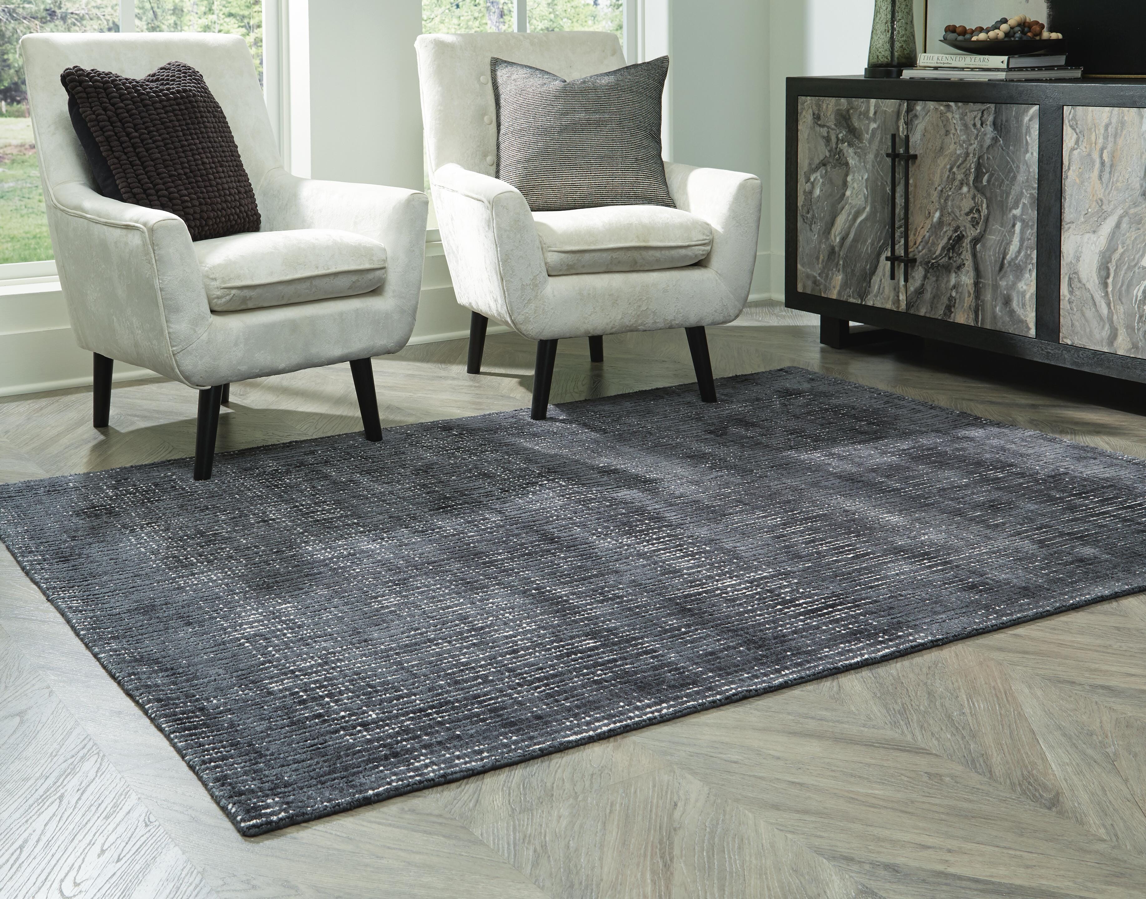 Napier 5' x 7' Rug, Ivory/Navy, rollover