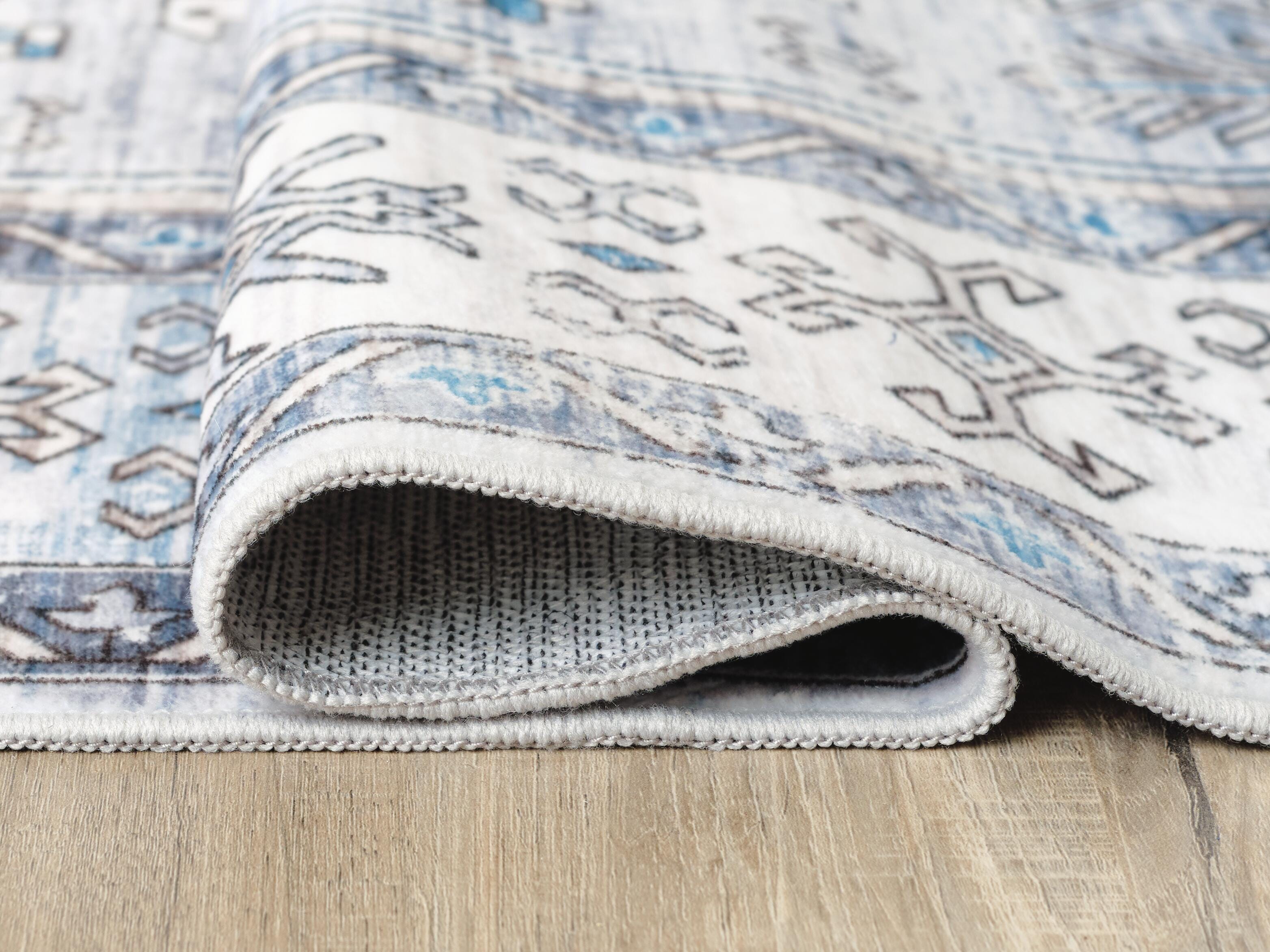 Hebruns 5' x 7' Washable Rug, , large