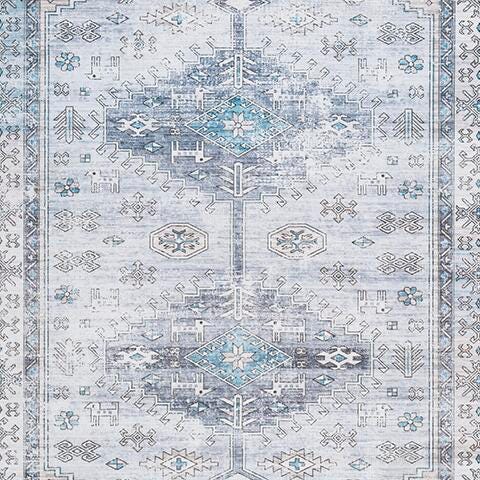 Hebruns 5' x 7' Washable Rug, , swatch