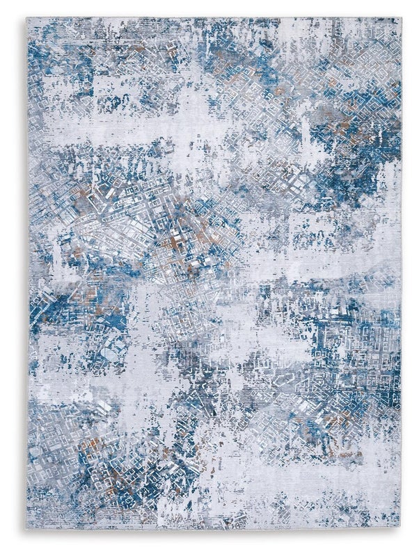 Garyard Washable 5' x 7' Rug, Multi