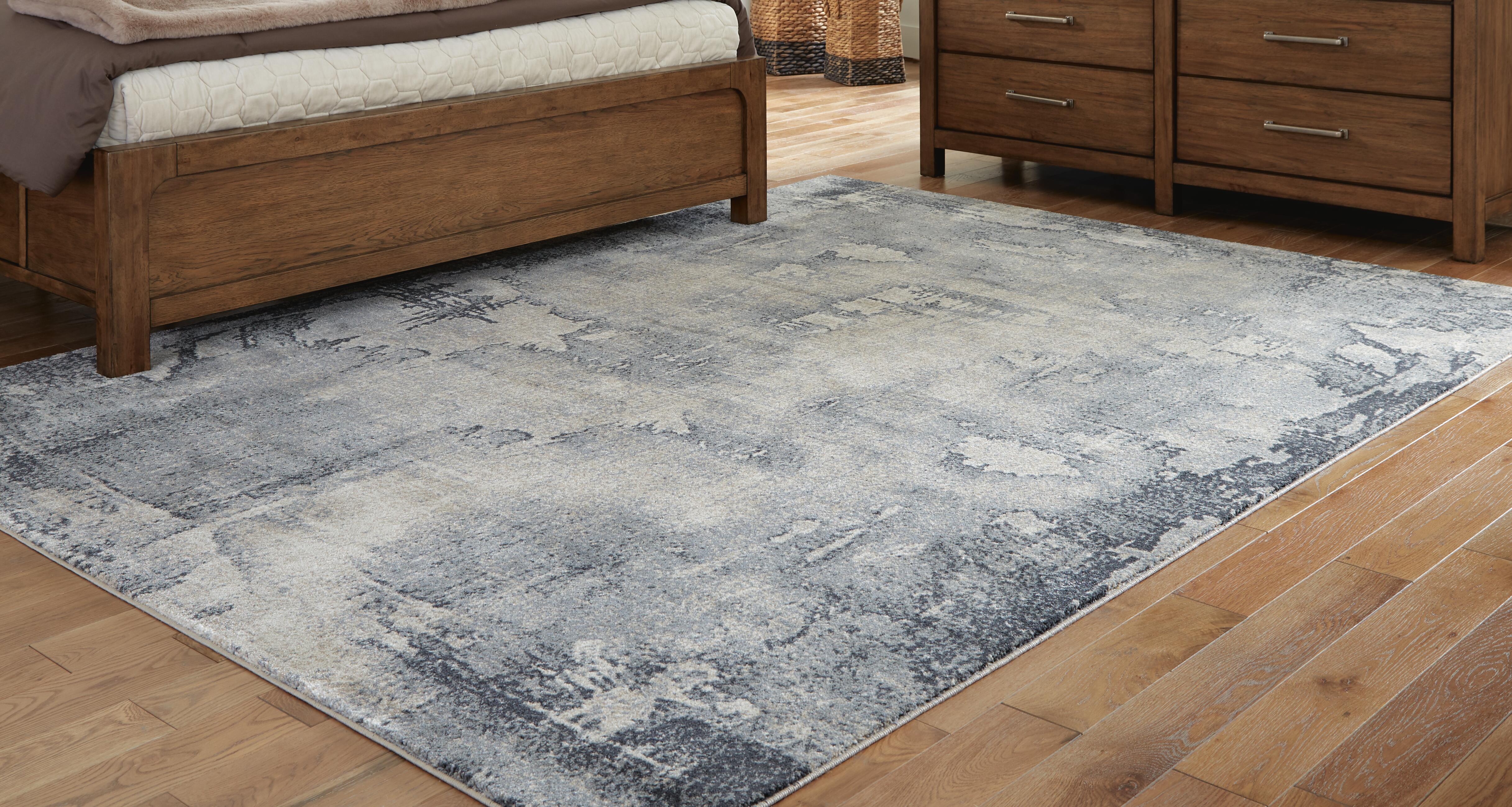 Langrich 7'10" x 10'6" Rug, Blue/Gray/Cream, rollover