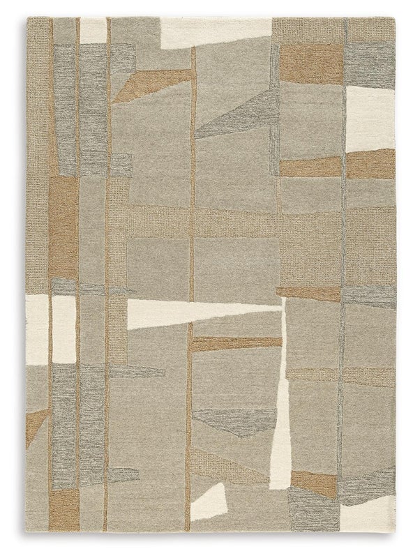 Abbotton 8' x 10' Rug, Taupe/Gray/Caramel