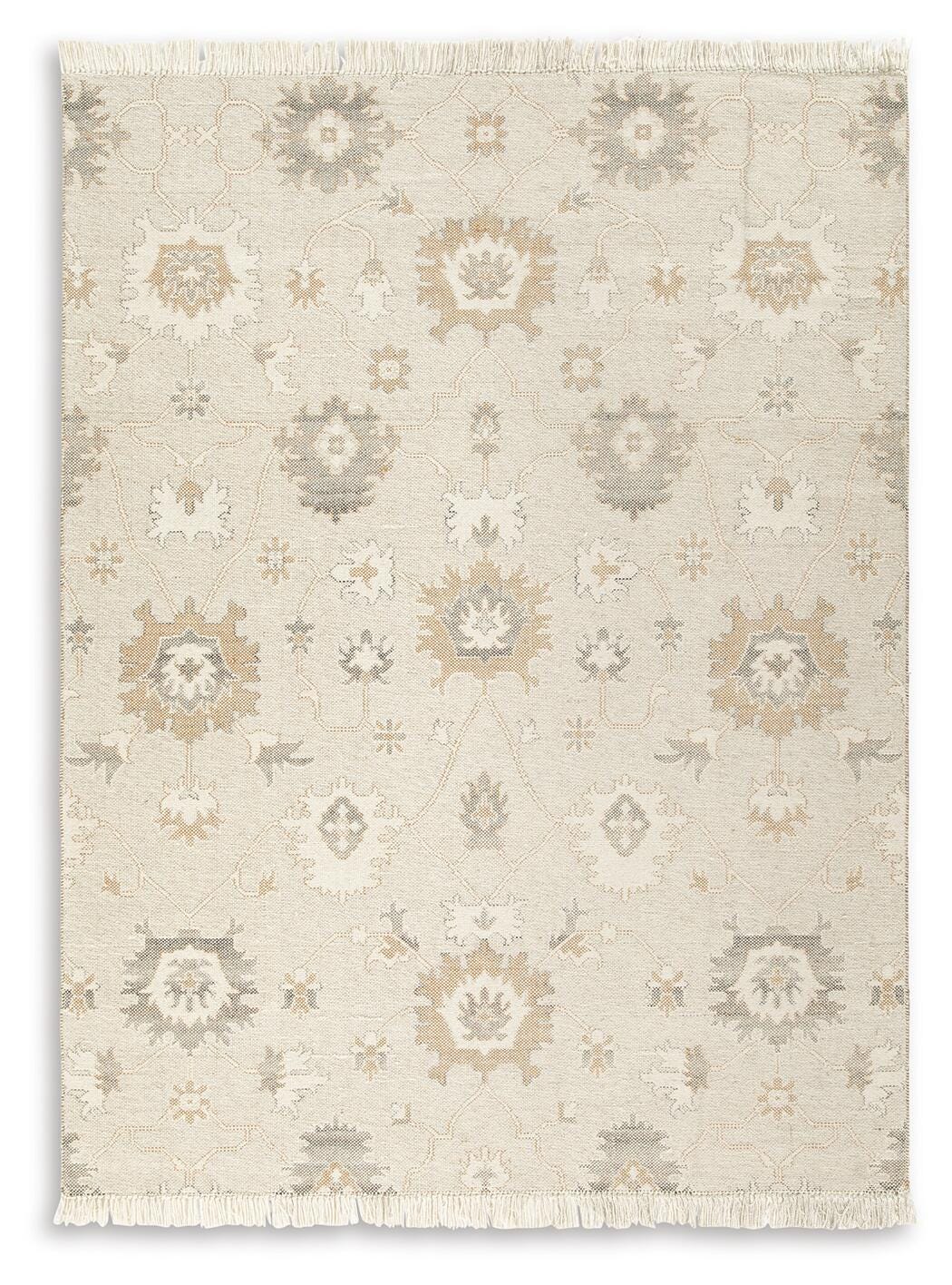 Calkin 8' x 10' Rug, Linen/Gray/Caramel, large