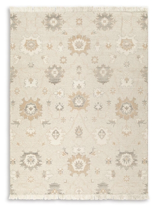 Calkin 8' x 10' Rug, Linen/Gray/Caramel, large