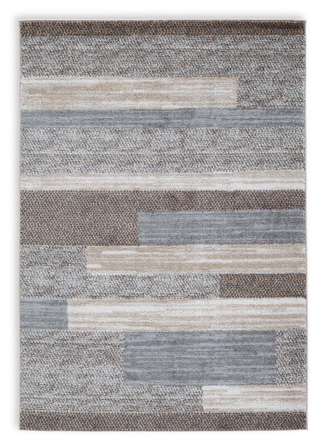 Sethburn 5' x 7' Rug, Cream/Brown/Gray, large