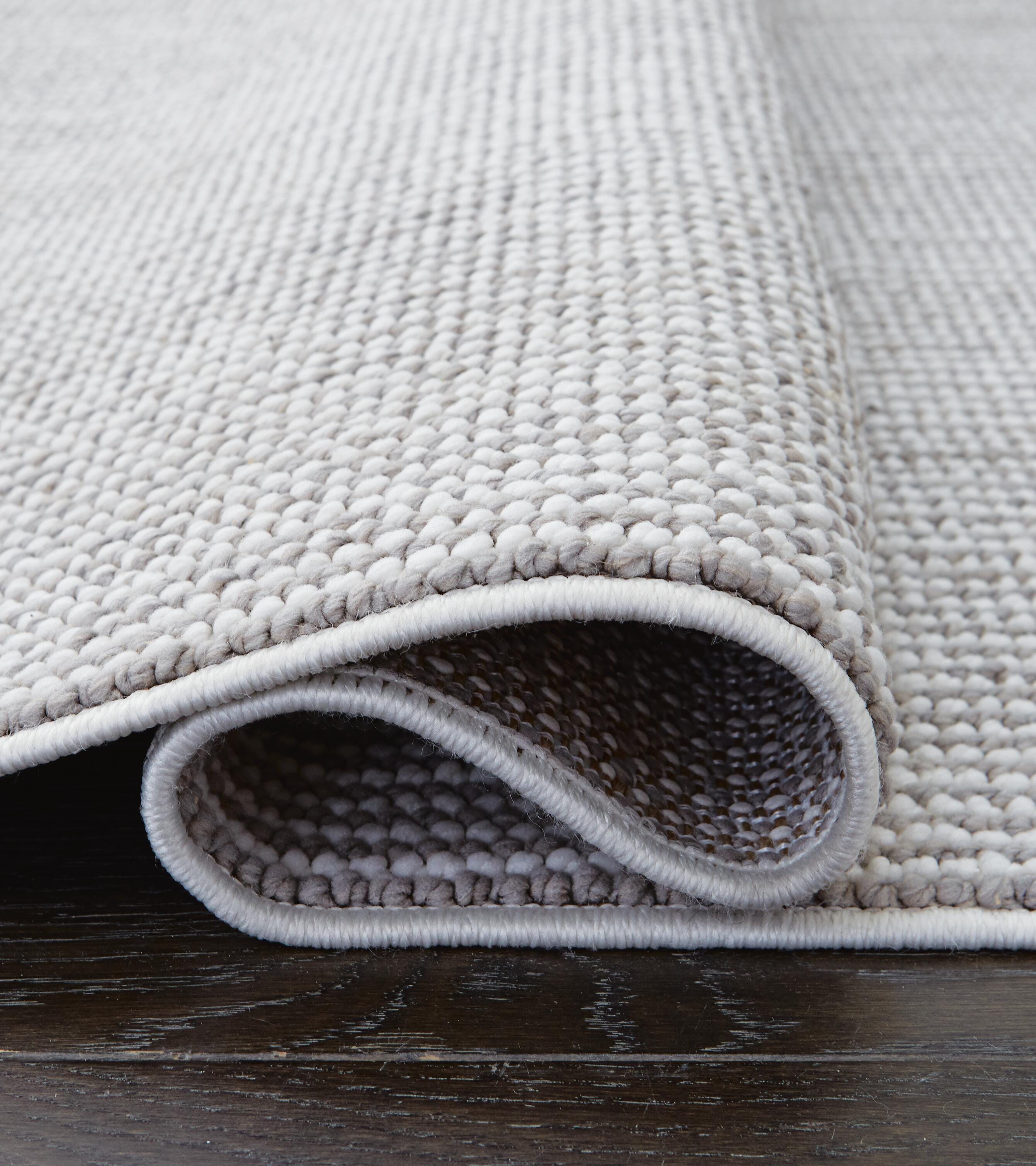 Eduring 5' x 7' Rug, Ivory/Taupe, large