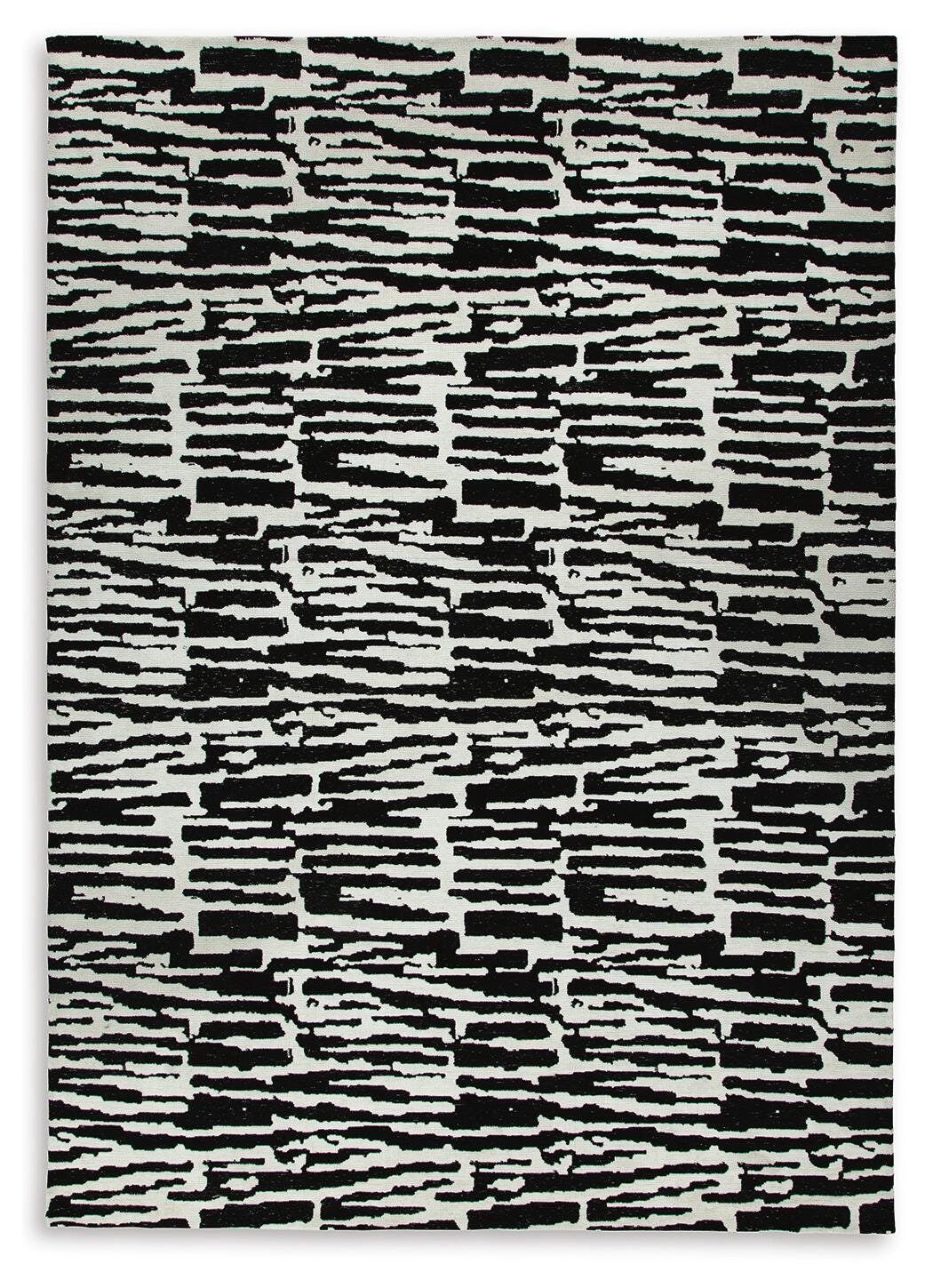 Bramshaw 10' x 14' Rug, Black/Ivory, large