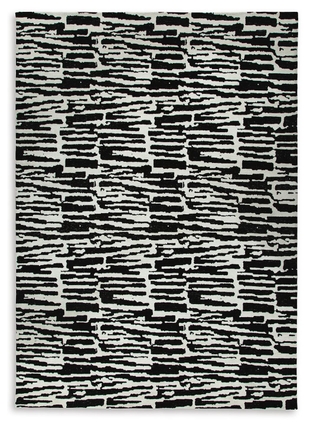 Bramshaw 10' x 14' Rug, Black/Ivory, large