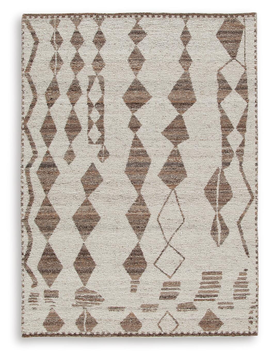 Brettler 5' x 7' Rug, Beige/Brown, large