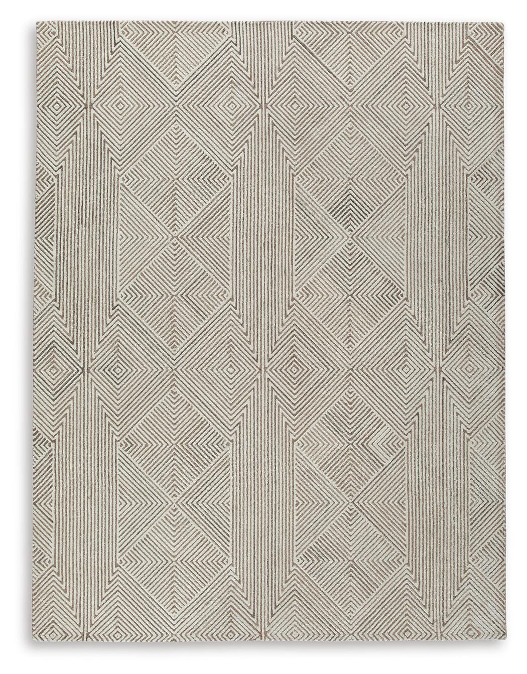 Jadott 8' x 10' Rug, Beige/Brown, large