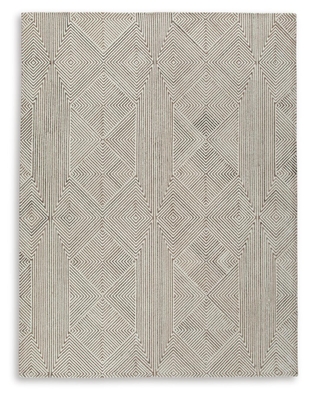 Jadott 8' x 10' Rug, Beige/Brown, large