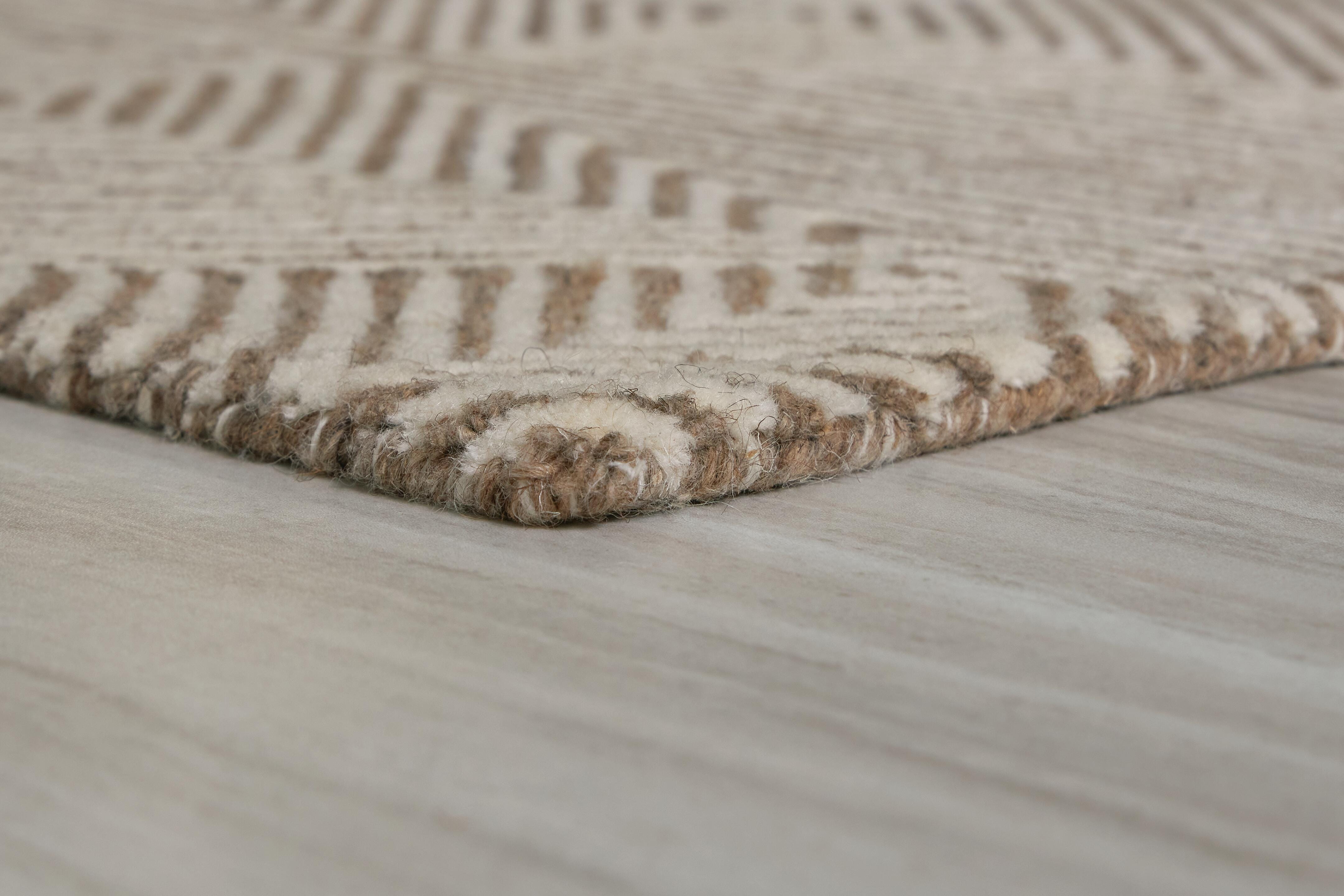 Jadott 8' x 10' Rug, Beige/Brown, large