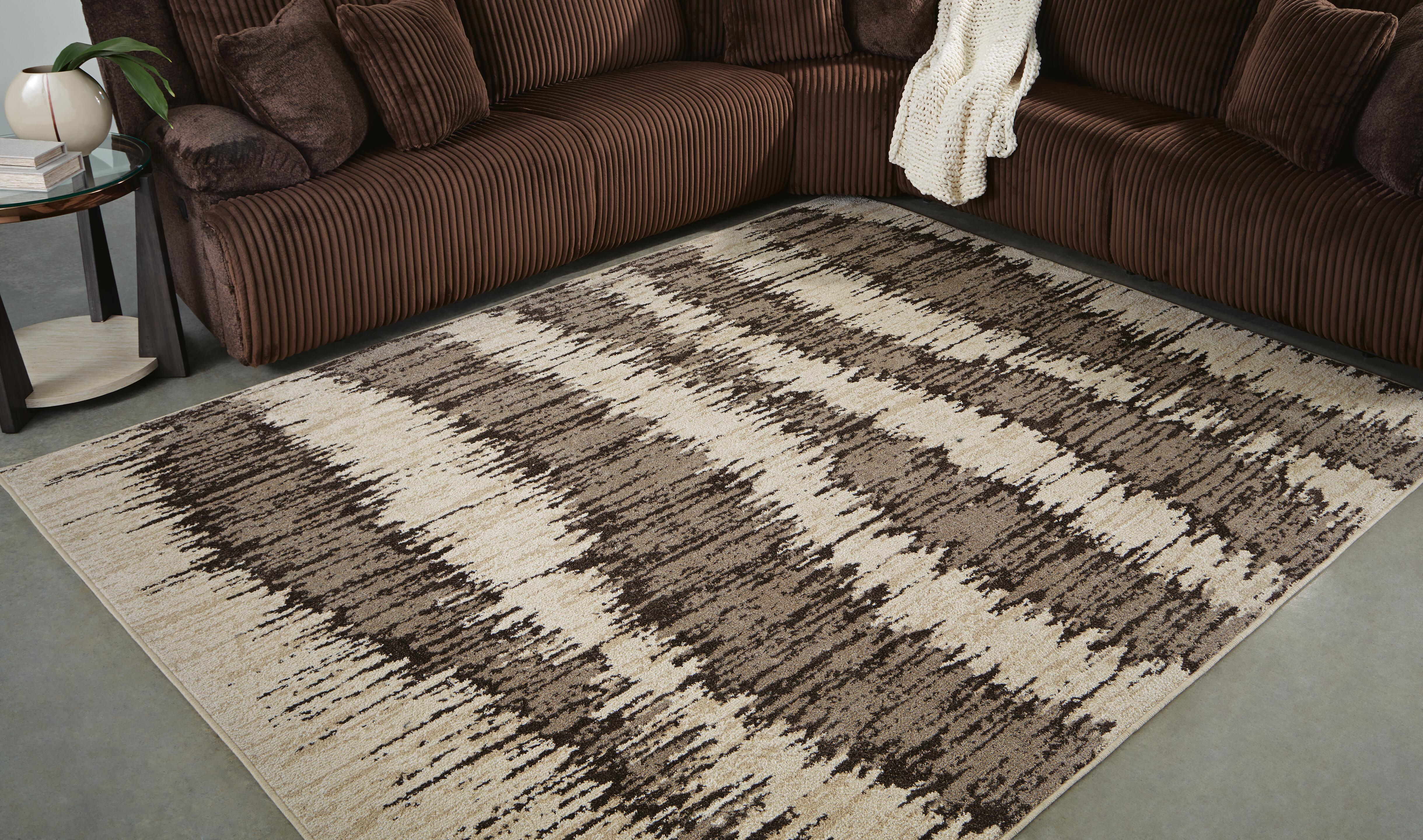 Keradon 8' x 10' Rug, Cream/Brown, large