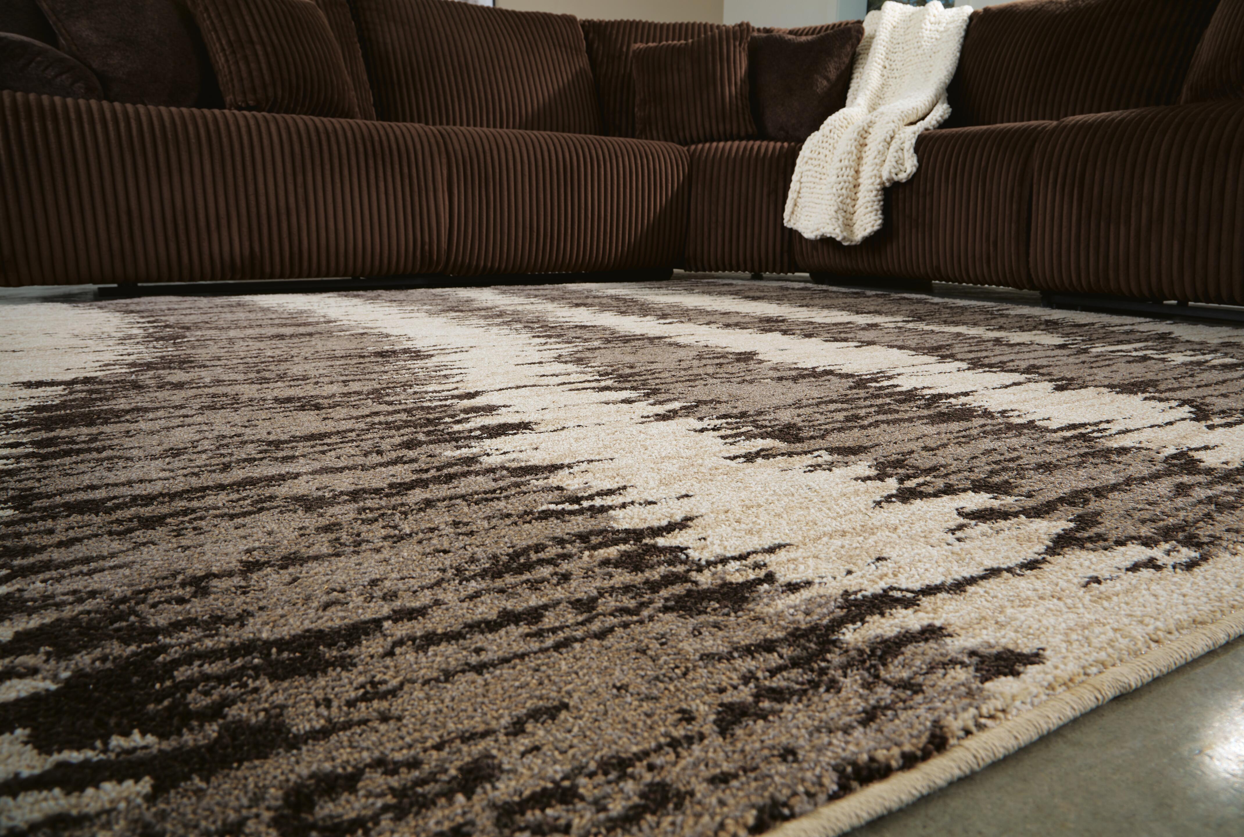 Keradon 8' x 10' Rug, Cream/Brown, large