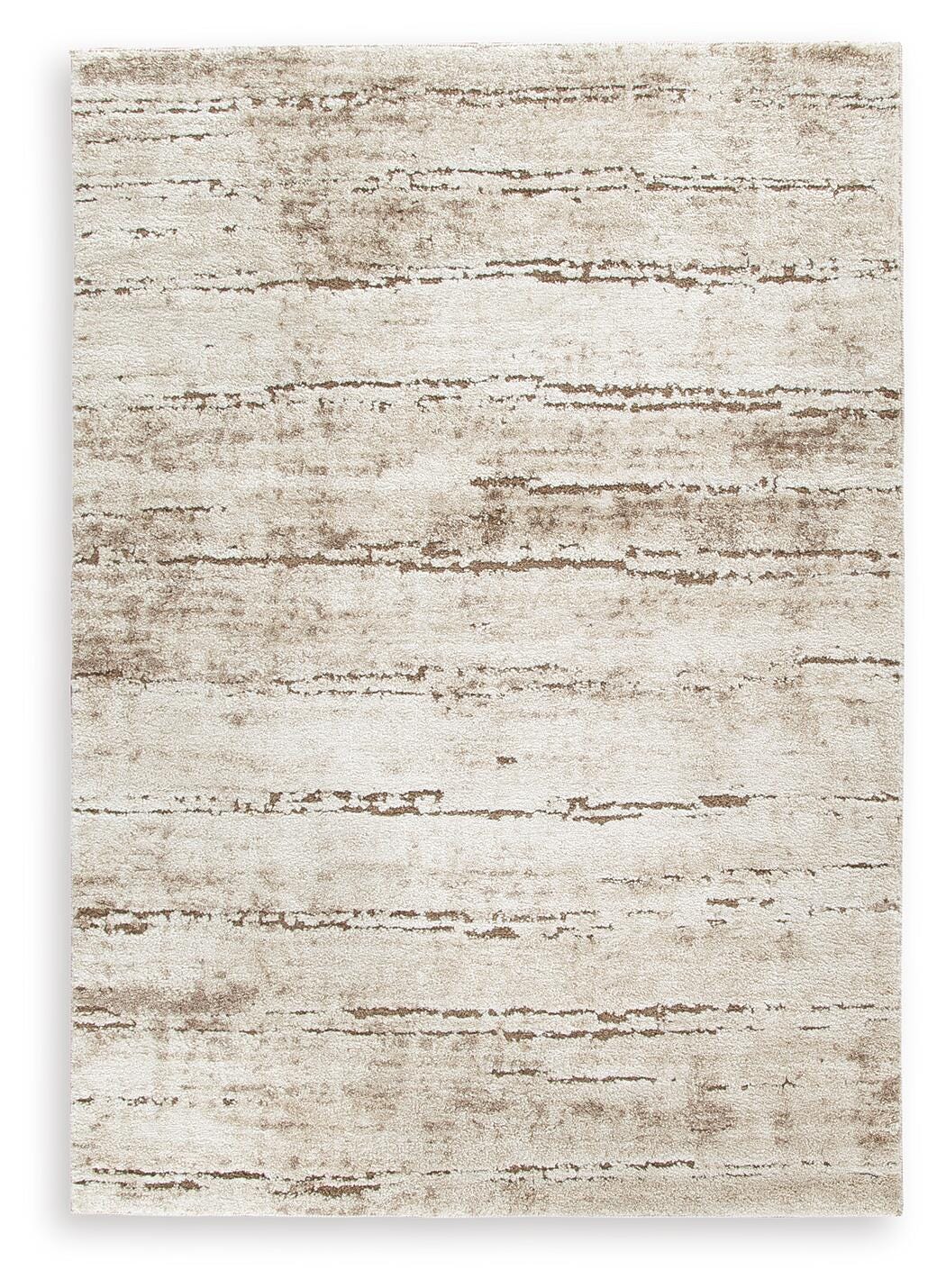 Kasney 8' x 10' Rug, Cream/Brown, large