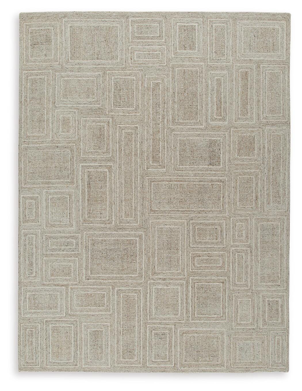 Brickburgh 8' x 10' Rug, Gray/Ivory/Honey, large