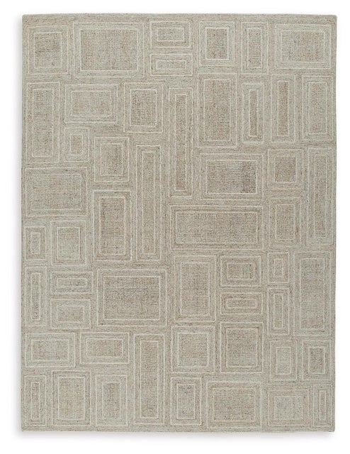 Brickburgh 8' x 10' Rug, Gray/Ivory/Honey