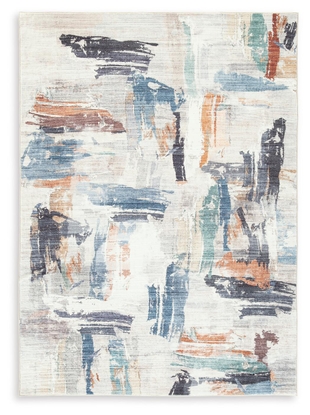 Hessland 8' x 10' Washable Rug, Multi, large
