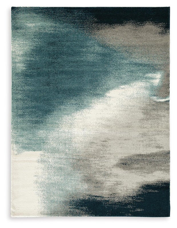 Brentward 8' x 10' Rug, Blue/Gray/Ivory