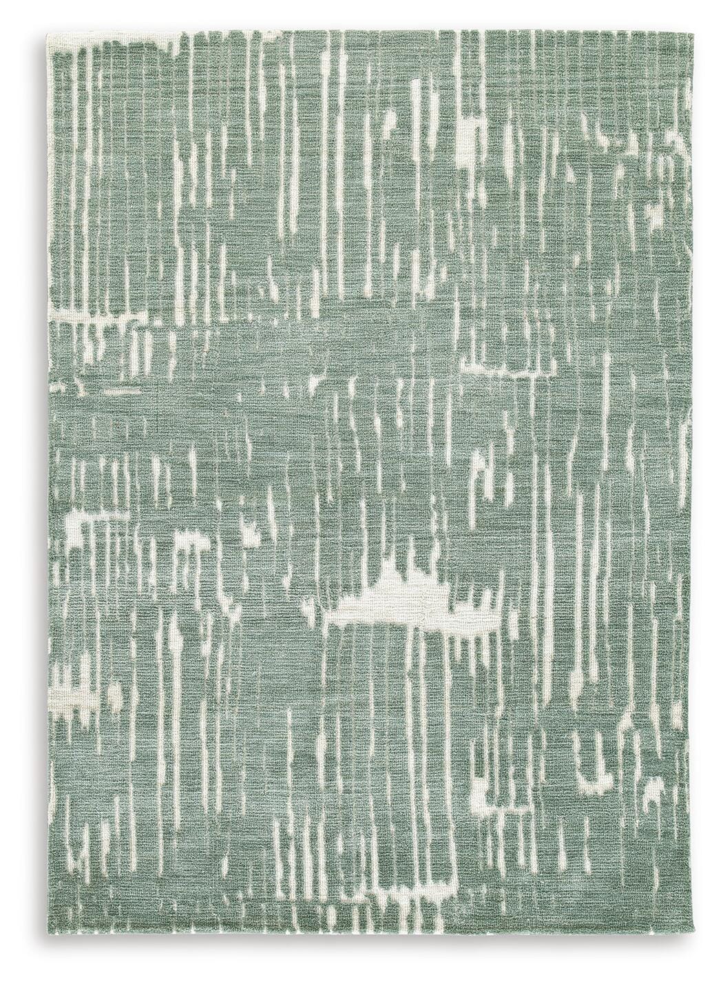 Cayworth 8' x 10' Rug, Teal/White, large