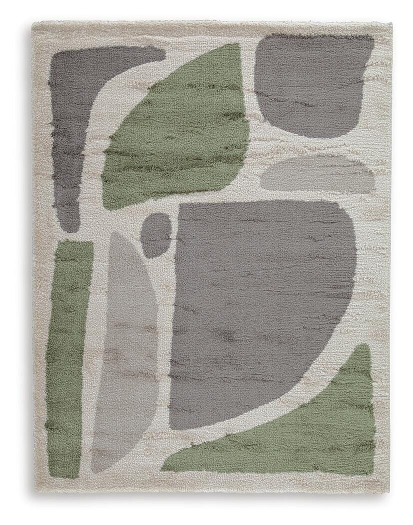 Anburgh Large Rug, Green/Gray/Ivory, large