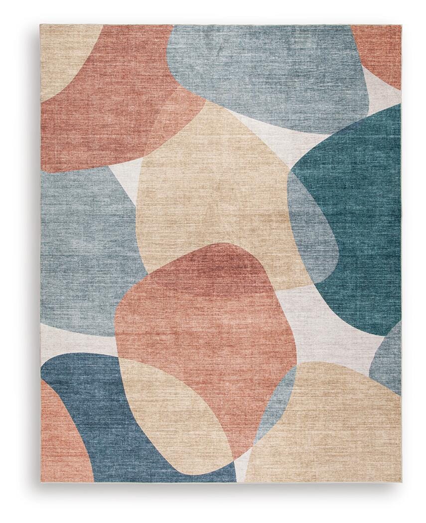 Chanleigh Washable 7'6" x 9'6" Area Rug, Multi, large