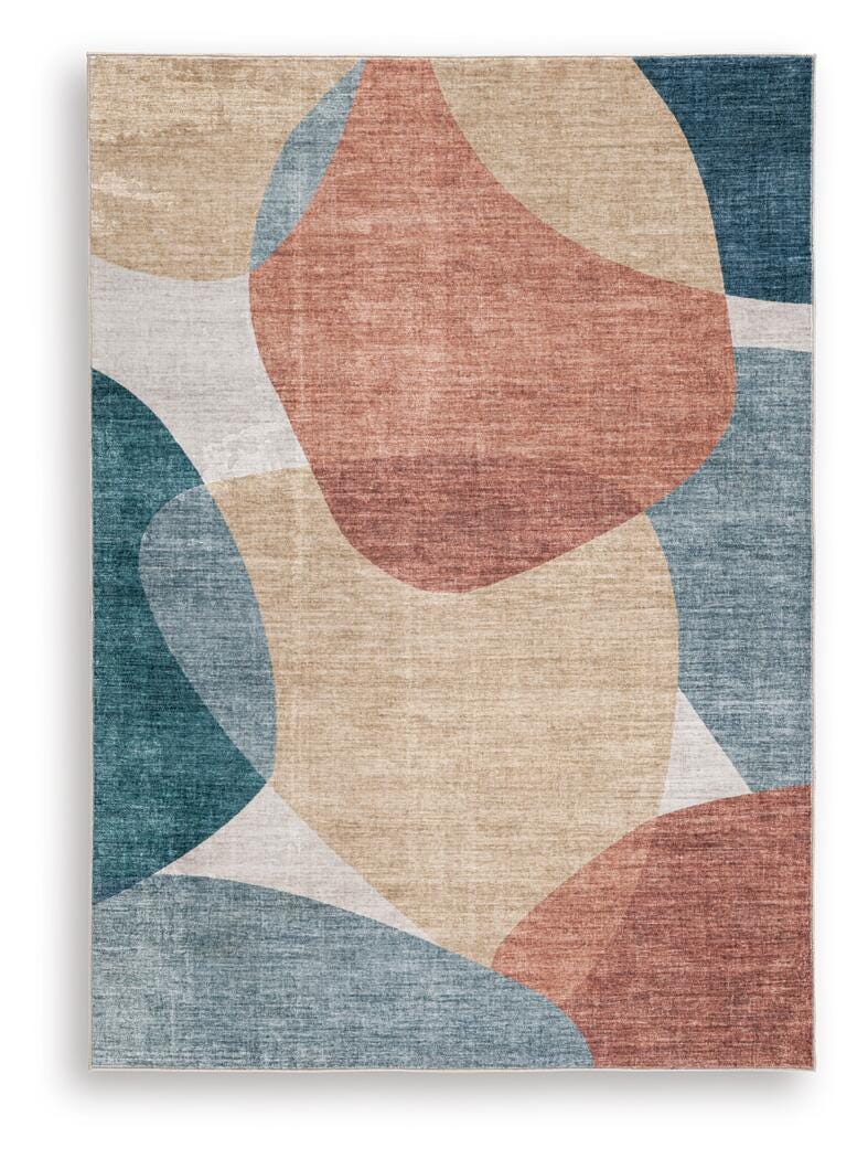 Chanleigh Washable 5' x 7' Area Rug, Multi, large