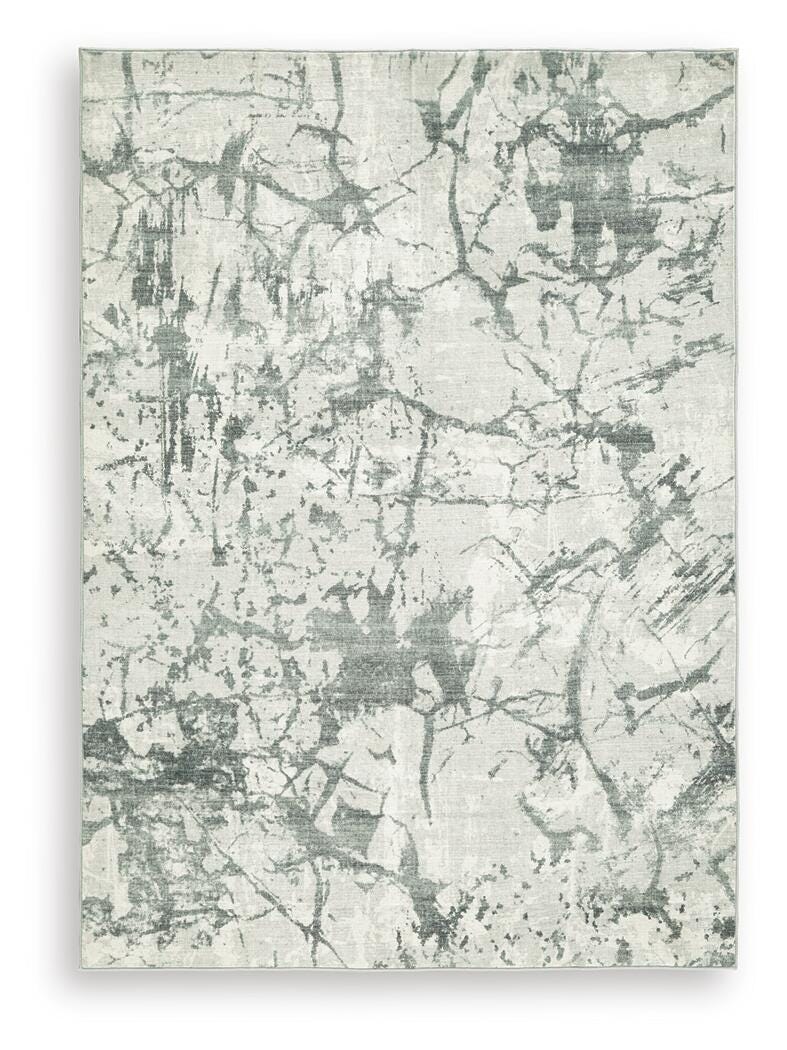 Tobinbury Washable 5' x 7' Area Rug, Gray, large