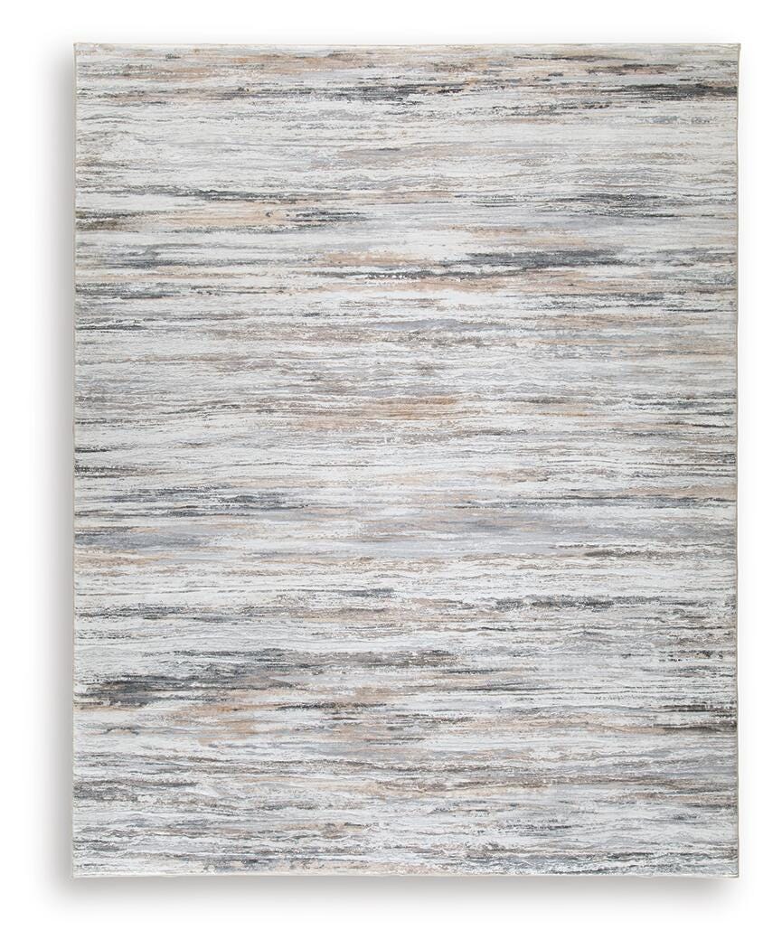 Nace 7'6" X 9'6" Memory Foam Area Rug, Gray/Brown/White, large