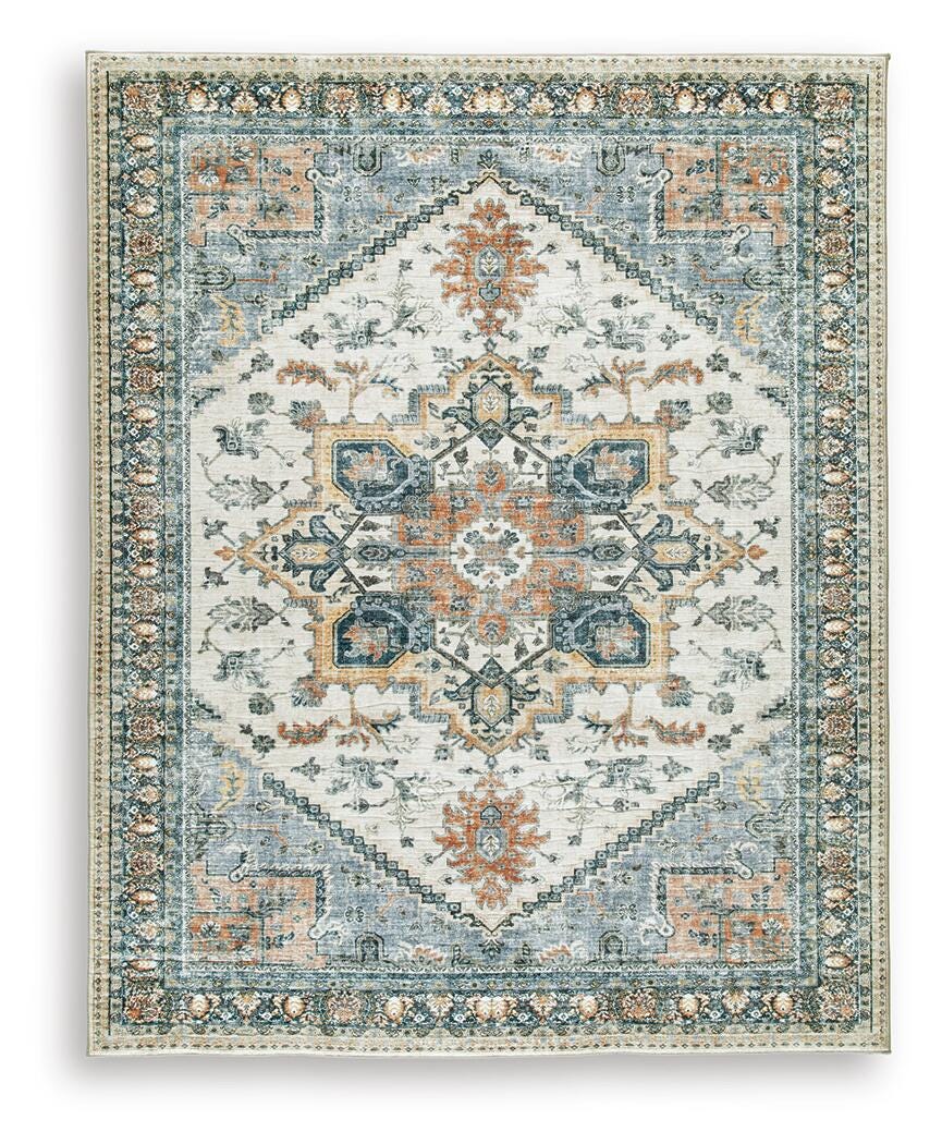 Wallney 7'6" X 9'6" Memory Foam Area Rug, Multi, large