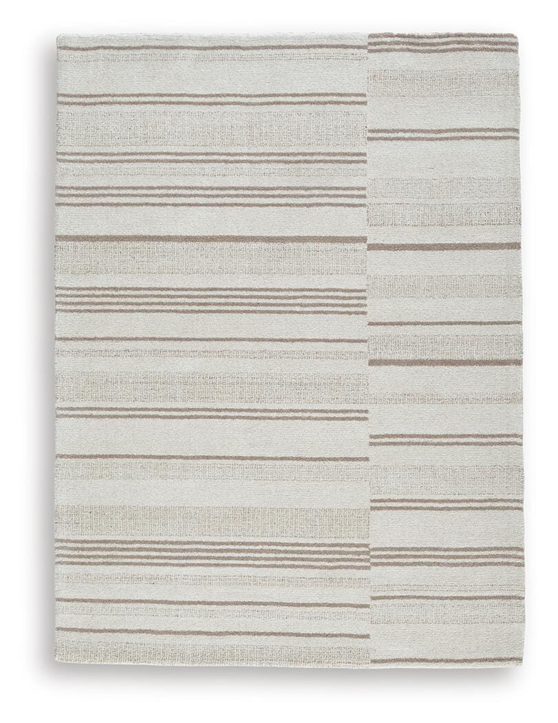 Gadence 5' x 7' Area Rug, Ivory/Tan, large