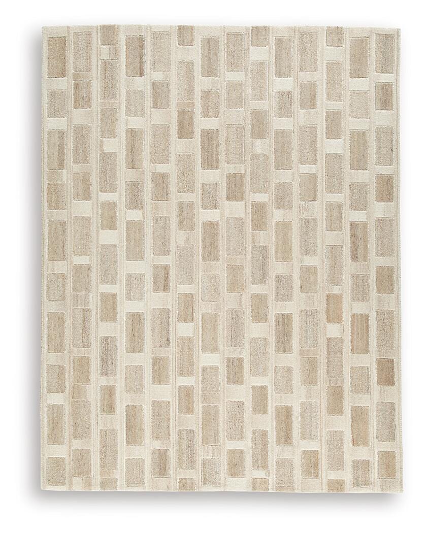 Lisgrove 7'8" x 10' Area Rug, Tan/Brown/White, large