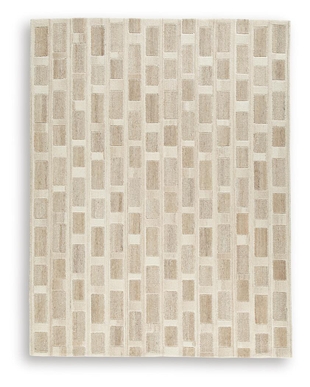 Lisgrove 7'8" x 10' Area Rug, Tan/Brown/White, large