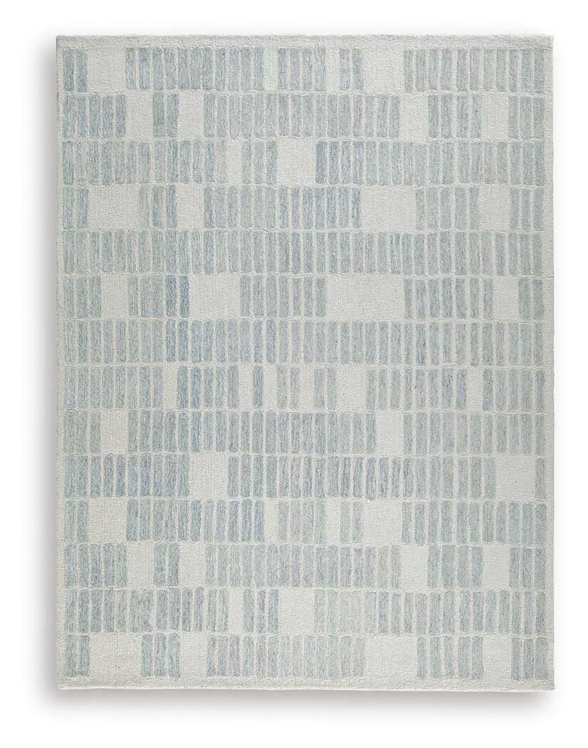Dylanton 7'8" x 10' Area Rug, Ivory/Blue, large