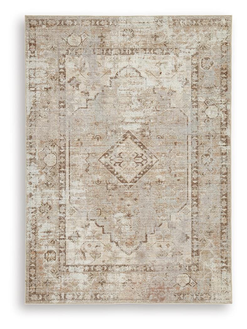 Livdon Washable Medium Rug, Brown/Beige/Gray, large