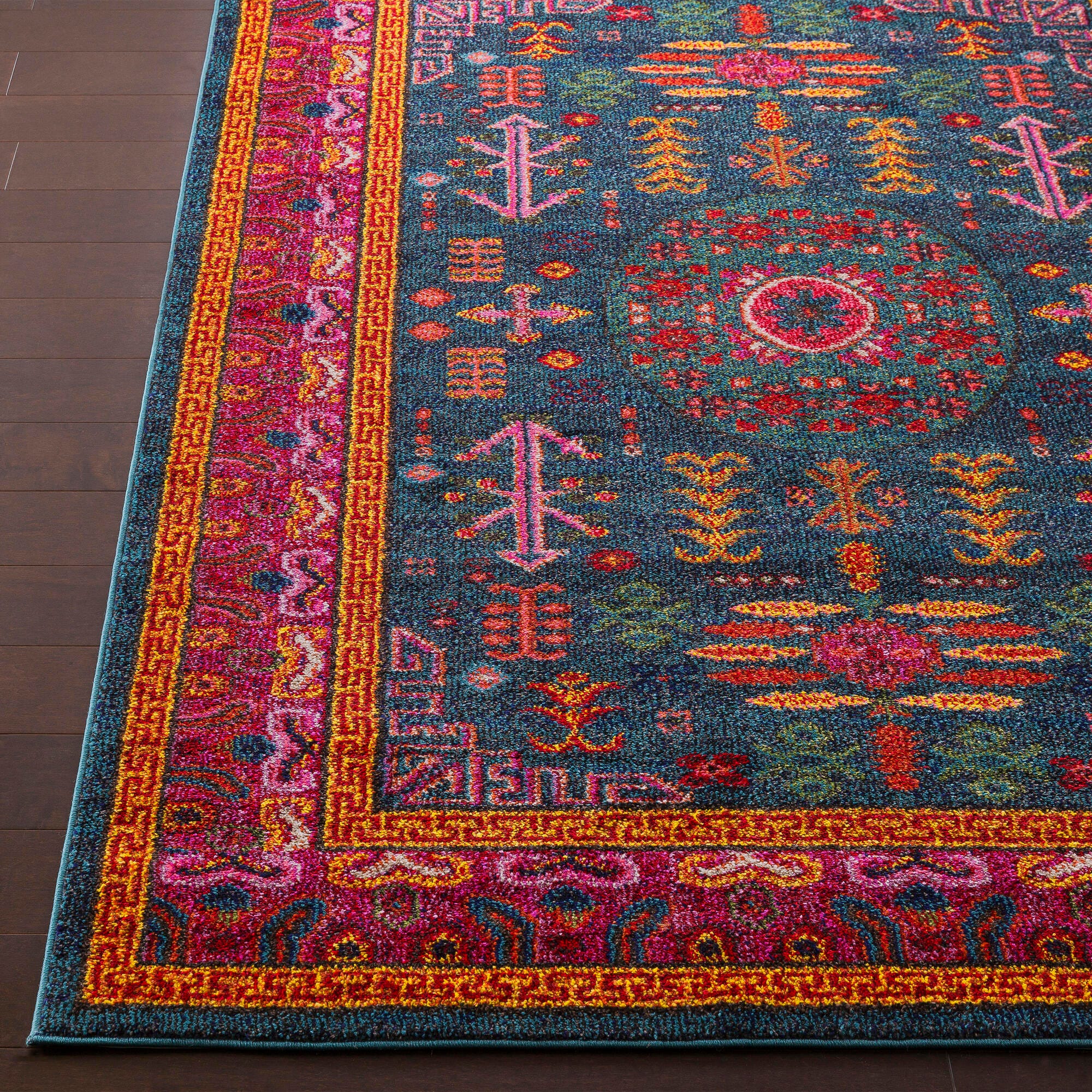 Rectangular 2' X 3' Area Rug, Multi, large