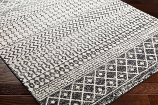 Surya Elaziz Moroccan Boho Area Rug, 2' x 3', Black, Black, rollover