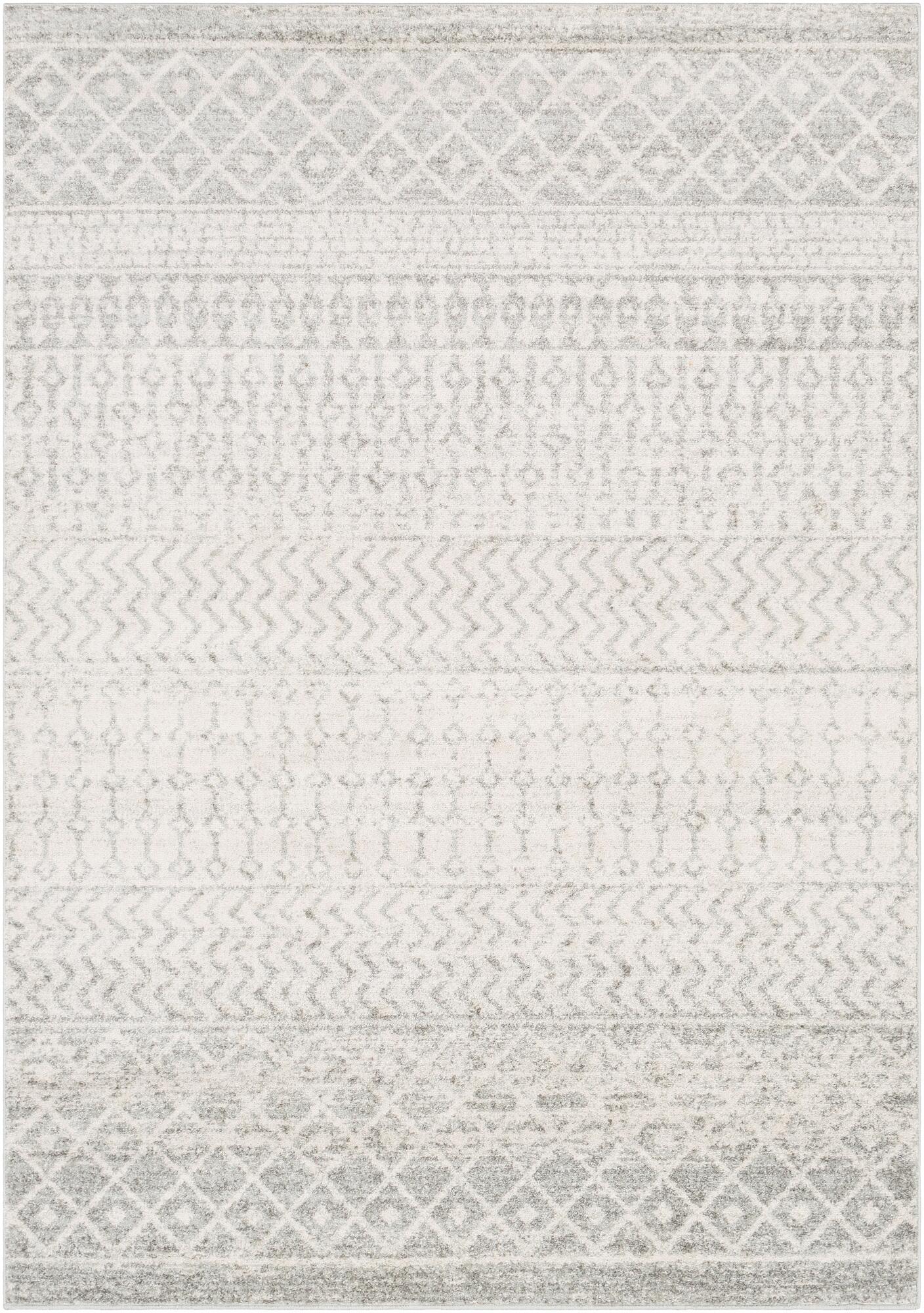 Surya Elaziz Moroccan Boho Area Rug, 5'3" x 7'6", Gray, Gray, large