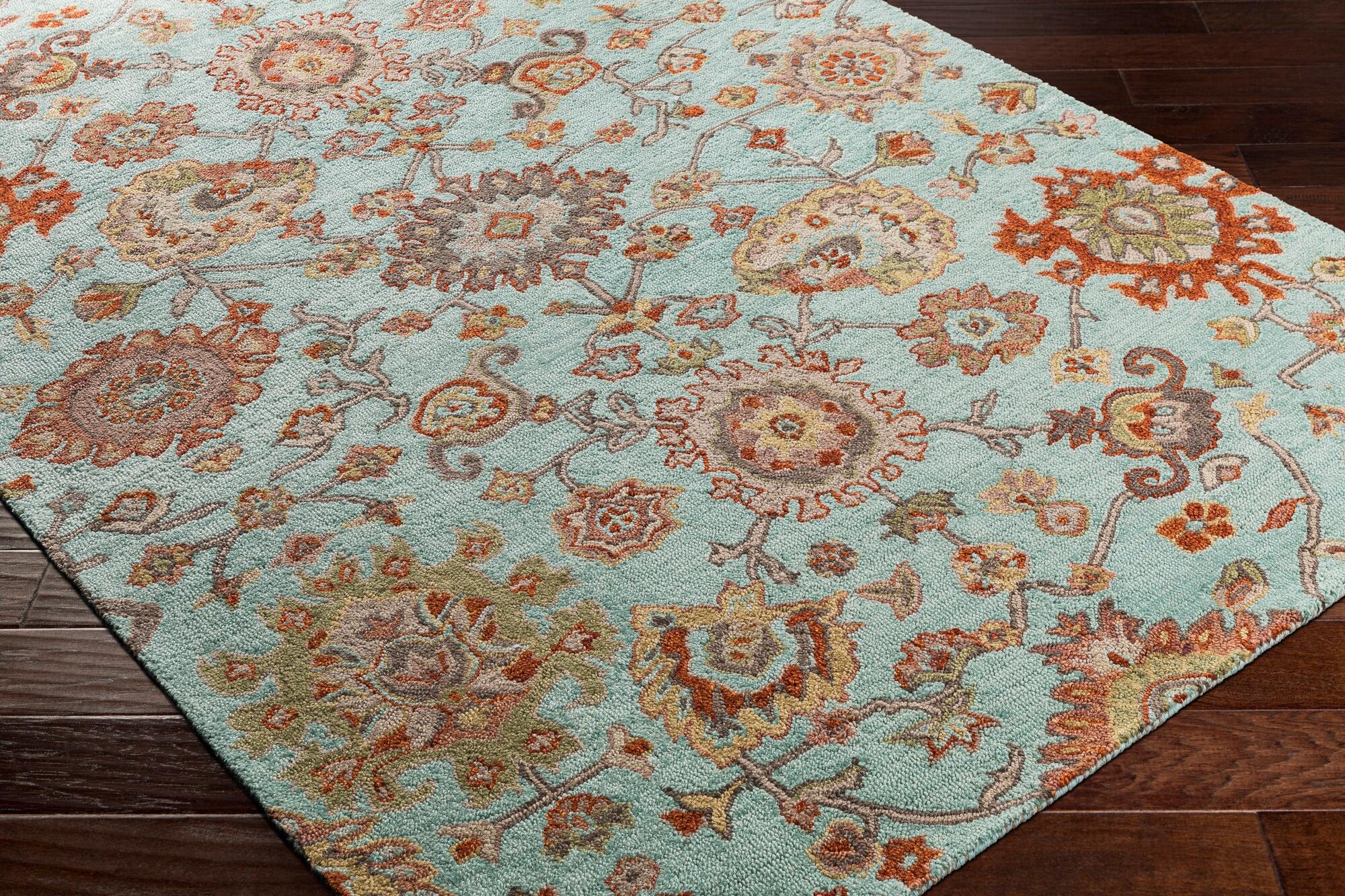 Hand Hooked Area Rug, Multi, large