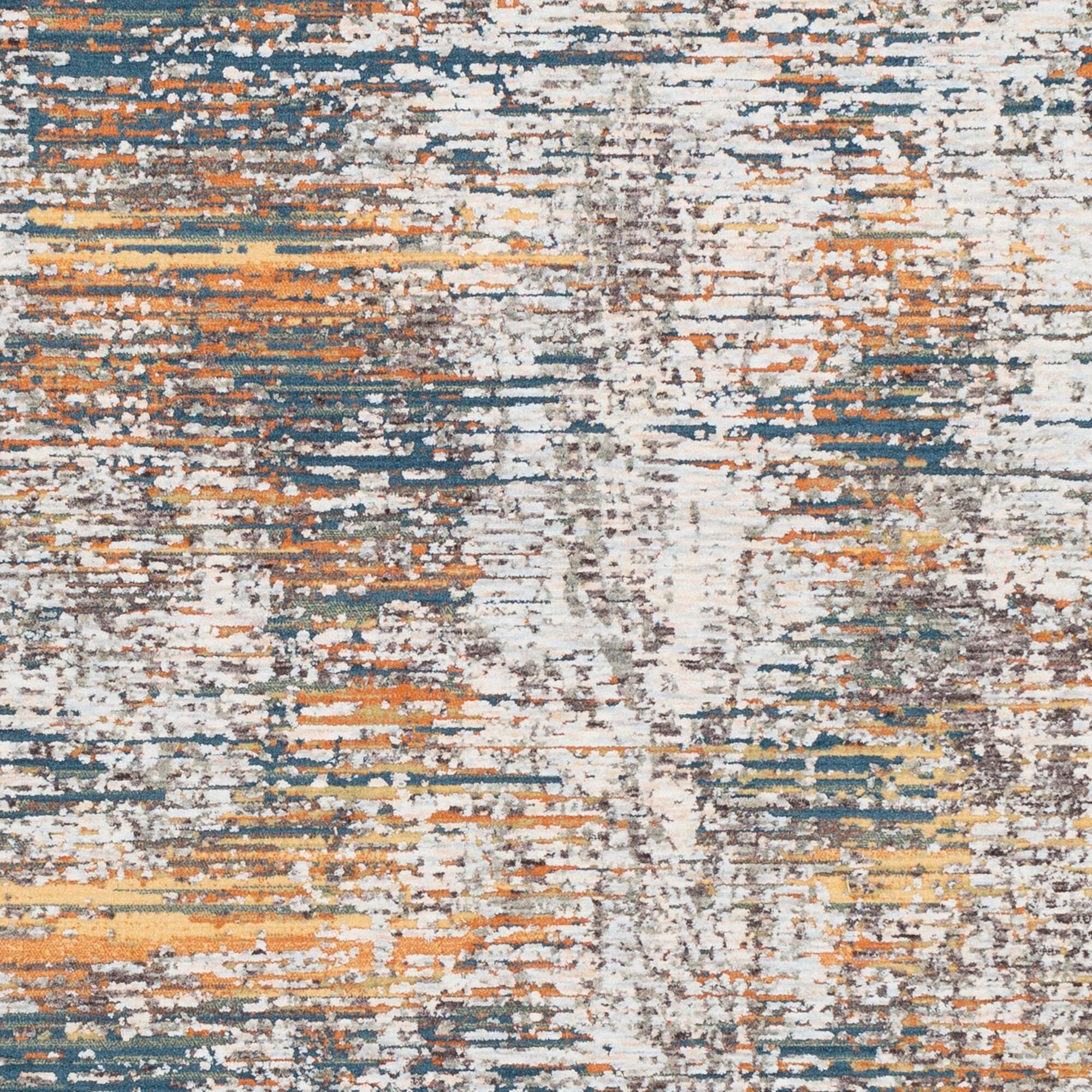 Distressed Pattern Area Rug, Multi, large