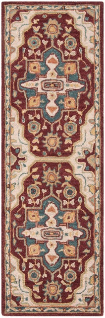 Safavieh Aspen Collection 2'3" x 7' Runner Rug, Red/Beige