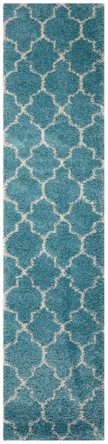 Nourison Nourison Amore 2'2" x 10' Aqua Moroccan Indoor Rug, Aqua