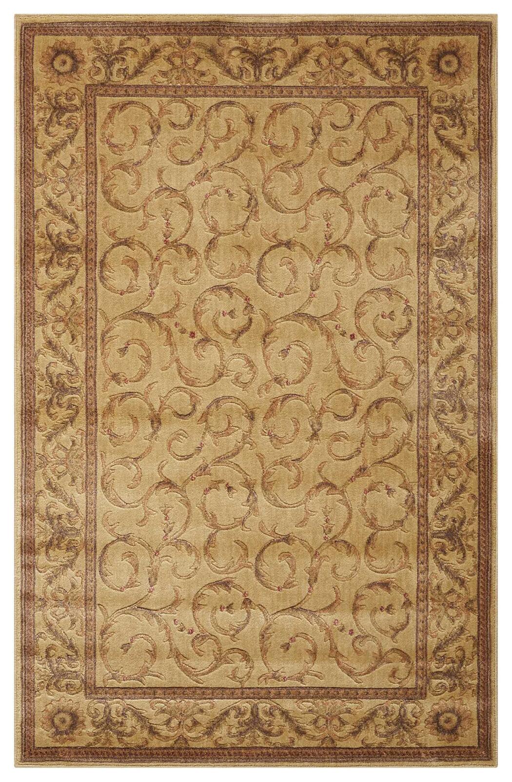 Nourison Home Nourison Somerset 3'6" x 5'6" Ivory Traditional Indoor Rug, Beige, large