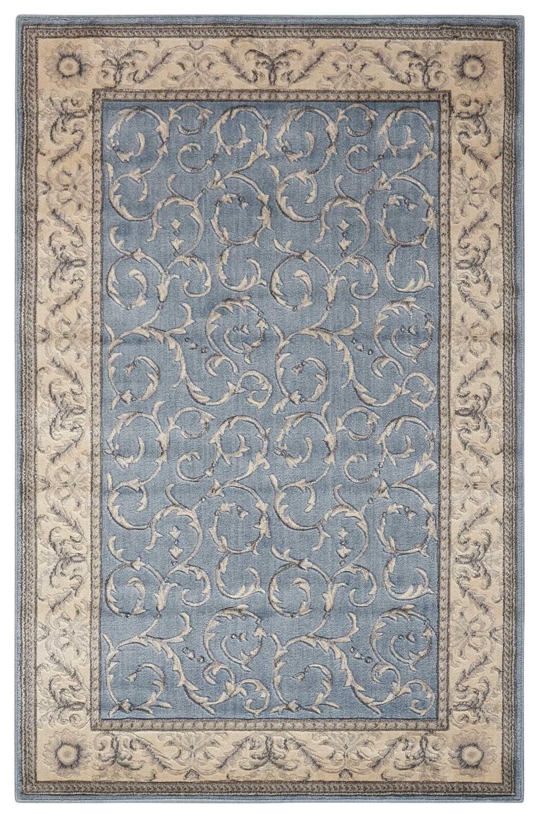 Nourison Home Nourison Somerset 3'6" x 5'6" Light Blue Indoor Rug, Slate, large